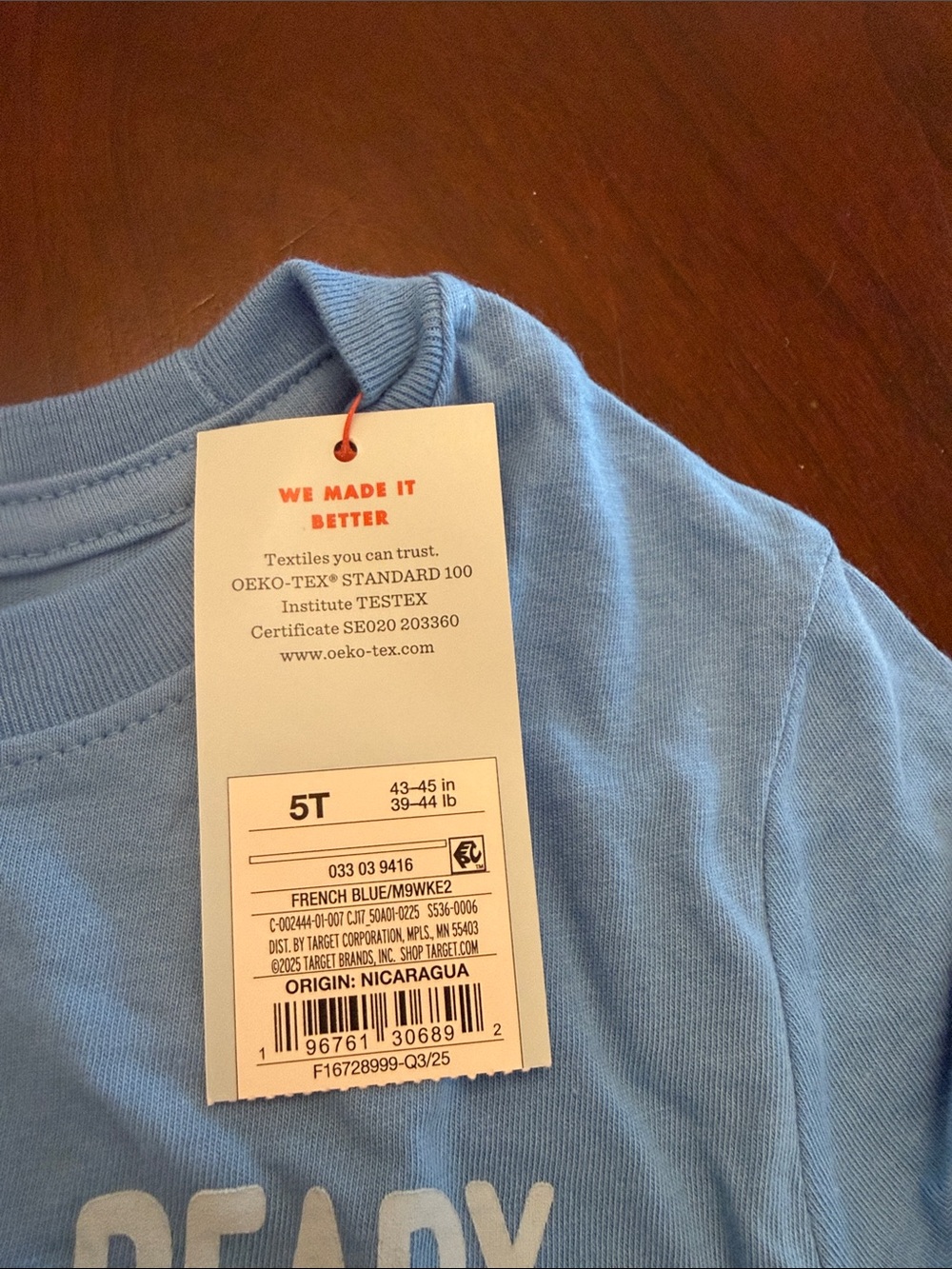 Children's Light Blue Crewneck Sweater - 5T